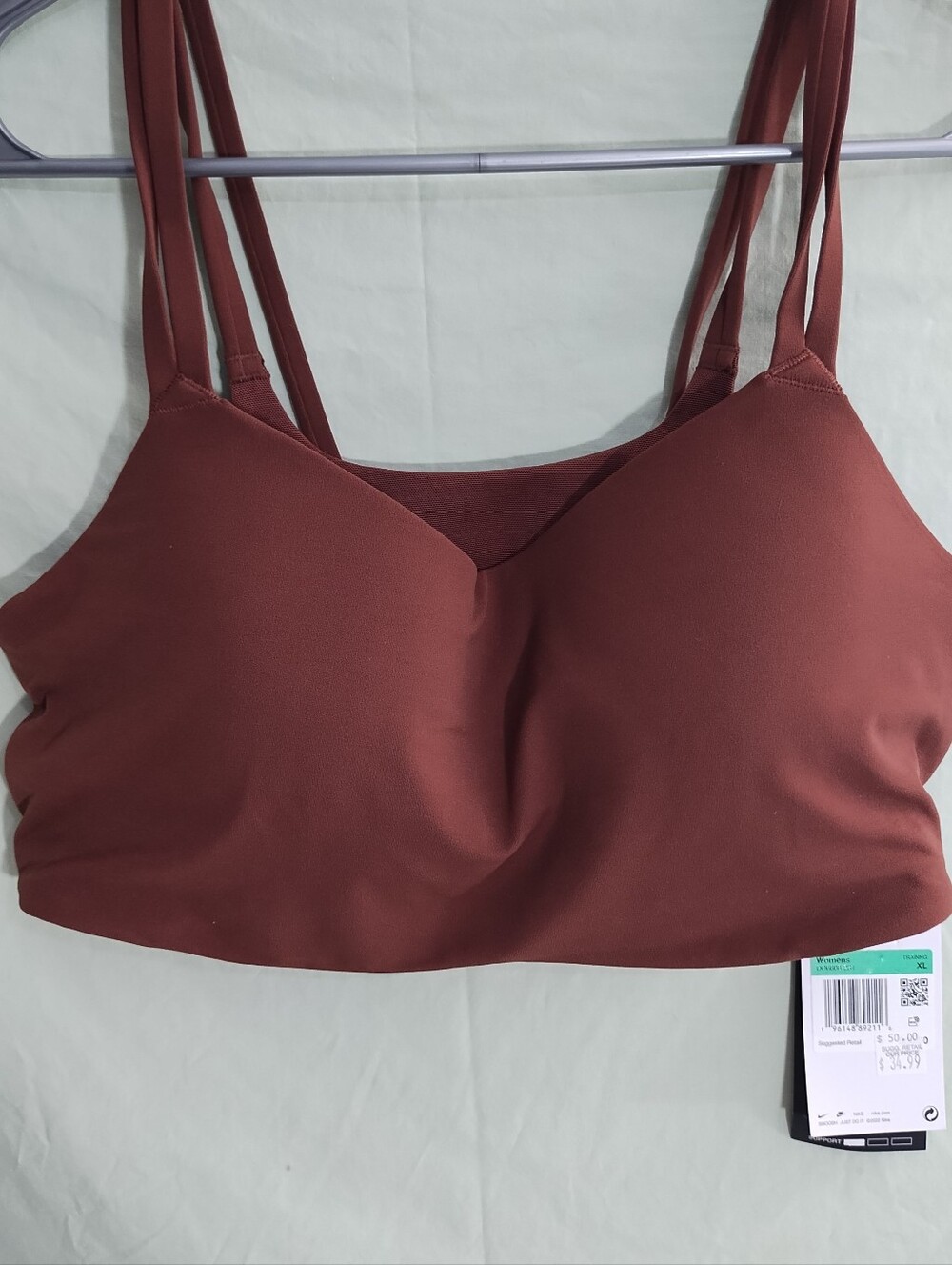 Nike Sports Bra Alate Trace Light-Support Padded Strappy Women's XL